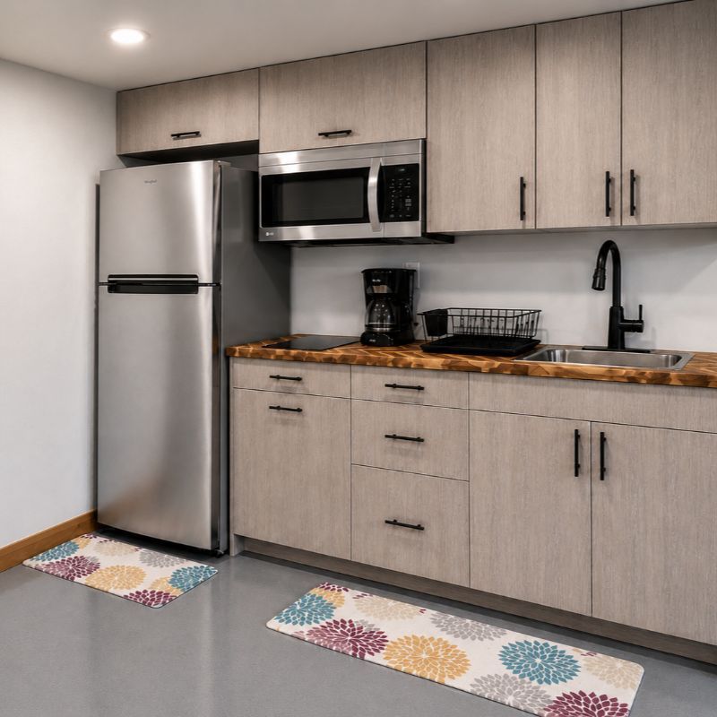 Fully equipped modern kitchen with stainless steel appliances in the Black Hills, SD.